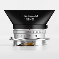TTArtisan 28mm f5.6 f&uuml;r Leica M Mount silber / silver